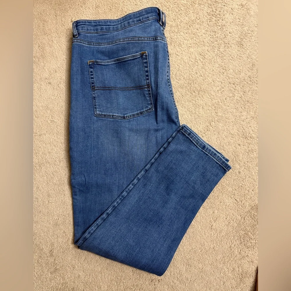 Men's Slim Fit Blue Denim Jeans - Picture 3 of 3
